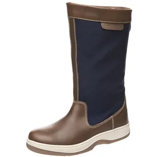 Compass Segelstiefel wasserdicht atmungsaktiv Farbe Navy/braun, Größe D: 39 - D: 39