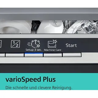 Siemens iQ500 SN45ZS07CE Einbau-Geschirrspüler (unterbaufähig, 598 mm breit, Edelstahl)