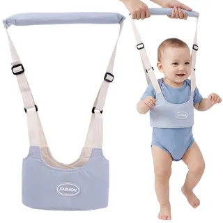 GWEOR Gehhilfe baby, Gehfrei baby ab 6 monate, Lauflernhilfe Gehhilfe für Baby Stehen Gehen Lernen Helfer Walker Sicherheitsleinen für Kinder 8-27 Monthe, 4 in 1 Funktionale (Blau)