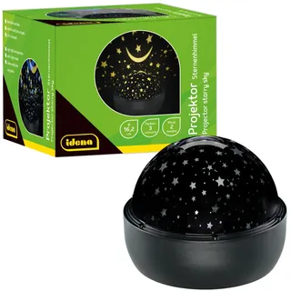 IDENA Sternenhimmel LED Nachtlicht schwarz