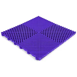 RAMROXX Klickfliese Performance Bodenfliese Garagenboden Floor Violett 40x40cm lila