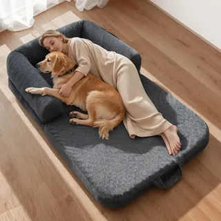 Vevor Hundebett 179 x 95 cm Dunkelgrau