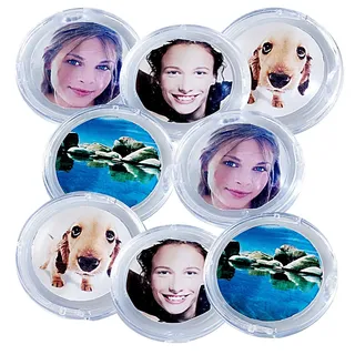 Your Design 8er-Set Bilder-Magnete für metallische Oberflächen