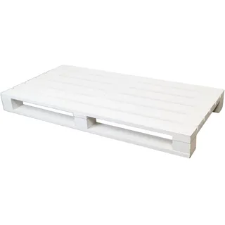 Kistenkolli Palette 120 x 60 x 13 cm - weiß Palettenmöbel Palettendeko Palettenregal