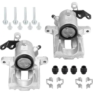2x Bremssattel Bremszange Hinten Kompatibel mit Audi A3 1997-2003 TT 1998-2006, für Seat Toledo II 2000-2006, für Skoda Octavia I 2000-2010 für VW Bora 1998-2005 Golf IV 1997-2006 1J0615423B