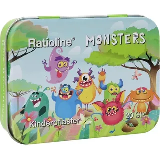 Lohmann & Rauscher Ratioline Kinderpflaster Strips 3 Größen Blechbox 20 St.