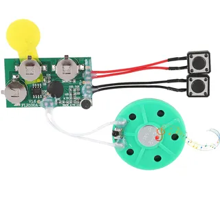 Wiederaufzeichnbares Sound-Chip-Modul, Grußkartenchip, zum Basteln, Chip-Modul für Musikaufnahme, 120 Sekunden, für Karten/Spielzeug