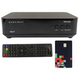 SERVIMAT Vela Satellite Astra Decoder + TNTSAT-Karte