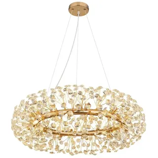 GLOBO Lighting Luster ¦ gold ¦ Maße cm) H: 150 Ø: 80.0