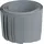 Sichtschutzstreifen 19 x 0 cm grau PVC 10 St