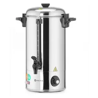 Hendi Heißwasserspender 209899, einstellbar 30°C - 99°C, 2200 Watt, aus Edelstahl, silber, 18 Liter