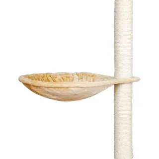 Trixie Liegemulde für Kratzbäume, groß, Langhaar-Plüsch, Ø 45 cm, beige