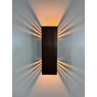 SpiceLED Wandleuchte ShineLED Kupfer Edition mit Schalter - Indirekte Beleuchtung mit Schatteneffekt - dimmbare Up & Down Wandlampe - 14W - Lichtfarbe Warmweiß
