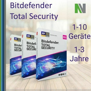 Bitdefender Total Security 2025 1 3 5 10 PC Geräte 1 2 3 Jahre VPN