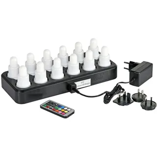 Duni LED Set warm white & multicolour 70 x Ø 40 mm