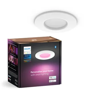 Philips Hue Slim Einbauleuchte 1er Pack 90 mm Weiß