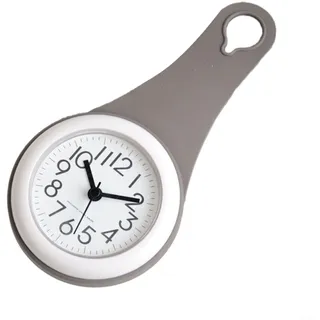 ZYNCUE Wanduhr, Badezimmeruhr, wasserdicht, klein, digital, leise, Duschuhr, Dekoration für den täglichen Gebrauch zu Hause (grau)