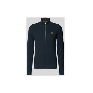 Strickjacke mit Reißverschluss, Marine, XXL