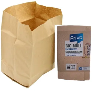 Abfall Tüten Papiertüten Biobeutel 40 x Papiermüllbeutel 10 L Biomüllbeutel