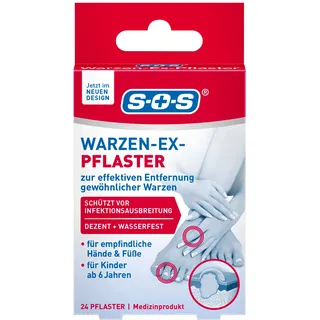 S.O.S. SOS Warzen-Ex Pflaster wasserfest 24 St.
