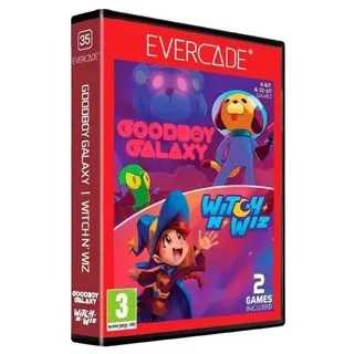 Evercade Goodboy Galaxy Witch N Wiz Retro-konsolenspiel Durchsichtig One Size / EU Plug 220V Durchsichtig One Size - Transparent