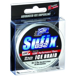 Sufix Unisex-Erwachsene 671-008GH 832 Ice Braid 3,6 kg Ghost, Mehrfarbig/Meereswellen (Ocean Tides), One Size