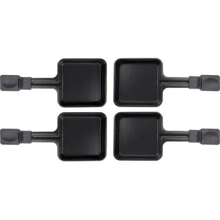 Piebert 8x Raclette Pfännchen 23178 10x10cm, Antihaftbeschichtung, Universell für Raclettes