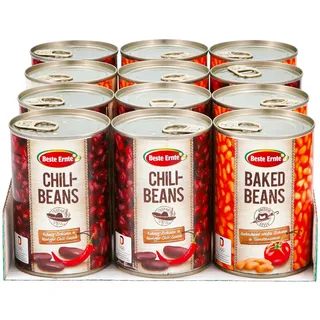 Beste Ernte Bohnen 400 g, verschiedene Sorten, 12er Pack