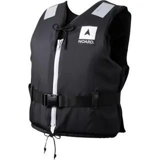 NOARD Schwimmhilfe in 5 Größen – Schwimmweste Black Edition – 25-120 kg – EN ISO 12402-5 CE (50 N) – Feststoffweste (Schwarz, 30-50 kg)