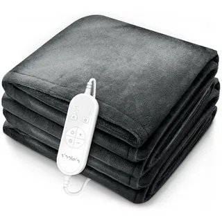 sinnlein Heizdecke mit Abschaltautomatik 130 x 180 cm Grau