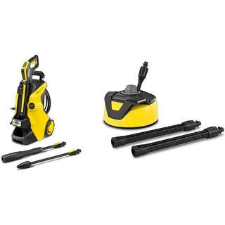 Kärcher Hochdruckreiniger K 5 Power Control: Clevere App-Unterstützung - die leistungsstarke Lösung für vielfältige Reinigungsaufgaben, Gelb & Flächenreiniger T-Racer T 5 (Spritzwasserschutz)