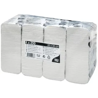 Papstar Servietten weiß 1-lagig 25,0 x 30,0 cm, 1.000 St.