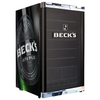 CUBES HC 283 E BECK'S Getränkekühlschrank (115 l, 845 mm hoch, Schwarz)