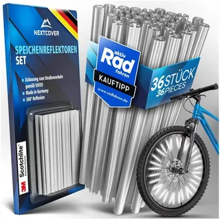 NEXTCOVER NEXTCOVER® Speichenreflektoren Fahrrad - Das Original - [3M Scotchlite] maximale Sichtbarkeit I StVZO zugelassene Speichen Reflektoren Fahrrad I Fahrrad Reflektoren I Alternative Katzenaugen Fahrrad