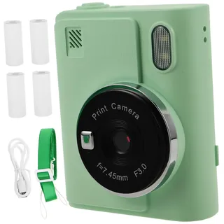 Toddmomy Sofortbildkamera mit Farbdruck Tragbare Mini-digitalkamera für Kleinkinder Sofortiger Thermaldruck Inklusive Farbpapierrollen für Weihnachten und Geburtstagsfeiern
