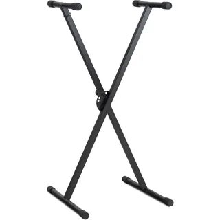 Classic Cantabile X-Keyboardständer (höhenverstellbar in 5-Stufen, klappbar, zerlegbar, stabil) schwarz