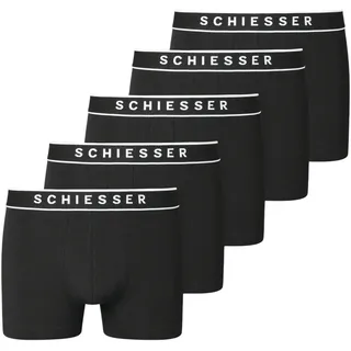 SCHIESSER Boxershorts 5er Pack Schwarz / Weiß M