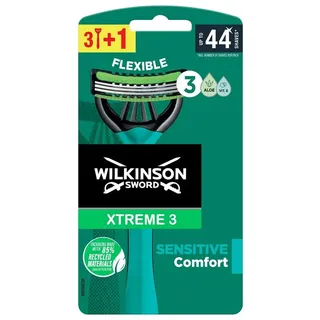Wilkinson Sword Xtreme 3 Sensitive Einwegrasierer, 3 Stück + 1 gratis