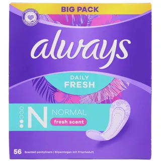 Always Slipeinlagen Daily Fresh Normal 56 St.