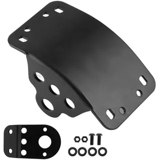 Yosoo Seitlicher Kennzeichenhalter, Stahl | Motorrad Halterung für Cruiser Chopper, 20mm Achse, Verbessertes Design