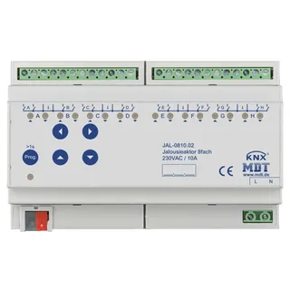 MDT Jalousieaktor 8-fach REG, 10A, 230VAC JAL-0810.02