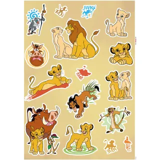 KOMAR Deko-Sticker Lion King Life 50 x 70 cm