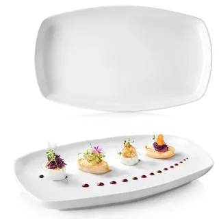 sänger Servierplatten Set Bilgola in Weiß aus Porzellan | Gr.: onesize