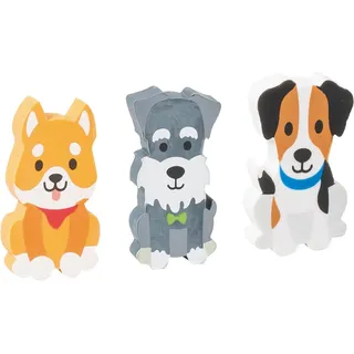 Brunnen Display Radiergummi Hund 3er