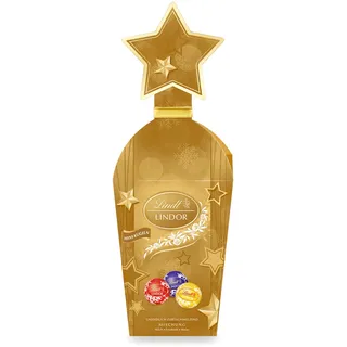 Lindt Schokolade LINDOR Mischung | 150 g | LINDOR Kugeln Feinherb 45 %, Milch, Weiß mit unendlich zartschmelzender Füllung | Pralinen-Geschenk | Weihnachtsschokolade