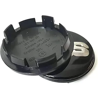 KAnduo 4 Stück Auto Radnabenkappen Radnabenabdeckung kompatibel mit für BBS 56MM 60MM 65MM 68MM,56mm-Black-Silver