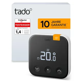 tado° Funk-Temperatursensor X, Zusatzprodukt für Smarte Heizkörperthermostate X, für optimale Heizkörpersteuerung, Energie und Kosten sparen, einfache DIY Installation