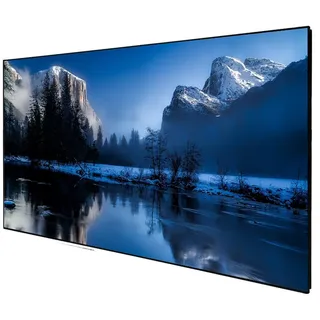 DELUXX Cinema Hochkontrast-Rahmenleinwand SlimFrame 243 x 136cm, 110` - DARKVISION