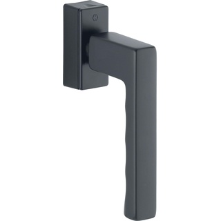 HOPPE 11736045 Fenstergriff Toulon SecuForte, VK 32-42 mm, Aluminium schwarz matt,