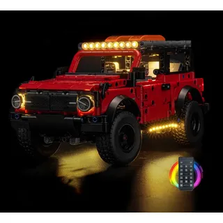 LocoLee Licht Set Kompatibel mit Lego 42213 Ford Bronco SUV (Kein - Lego-Set) Fernbedienung Version Dekorative Beleuchtung Set Compatible with Lego Ford Bronco Offroader